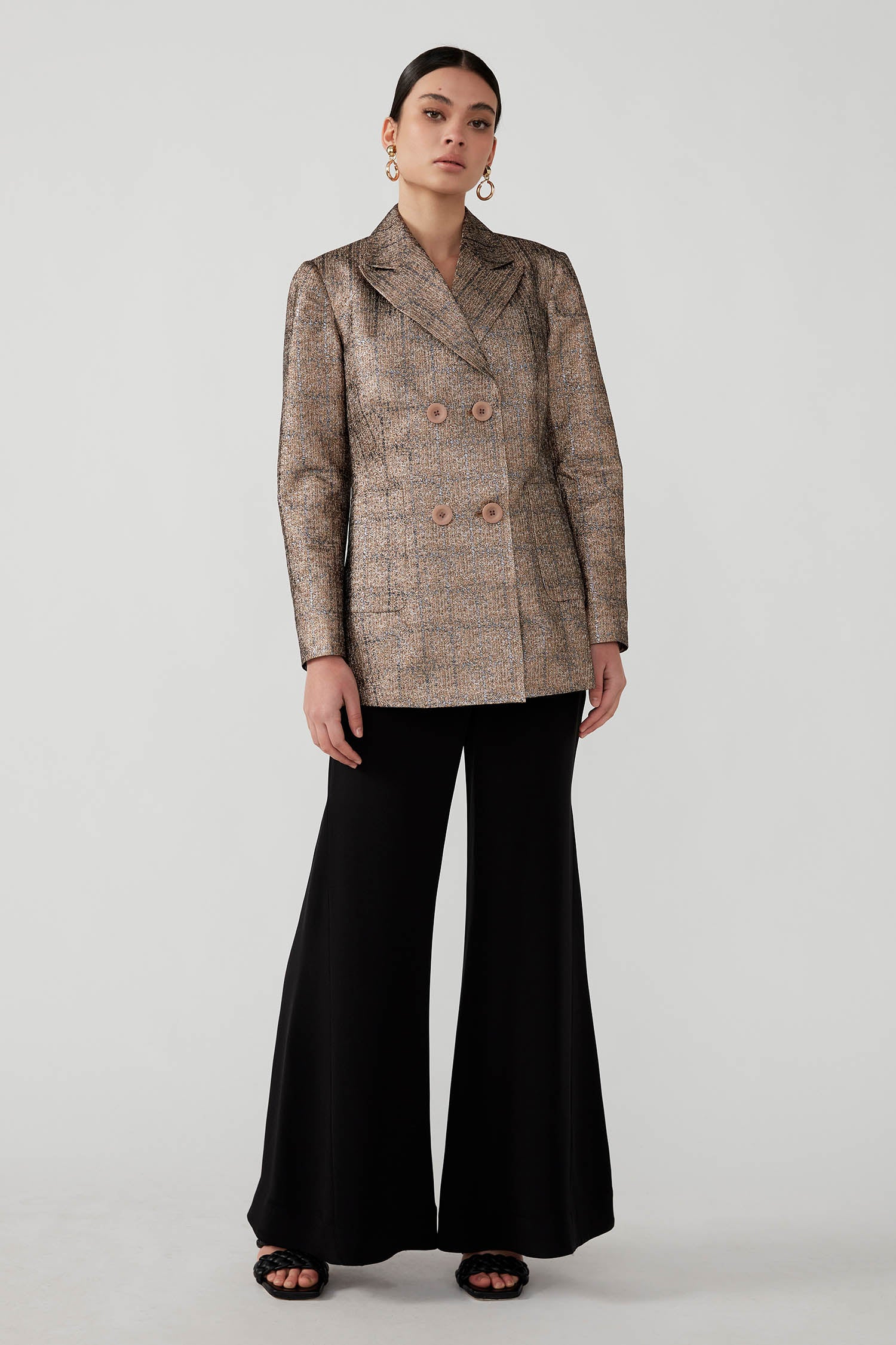 ZARINA BLAZER - GOLD