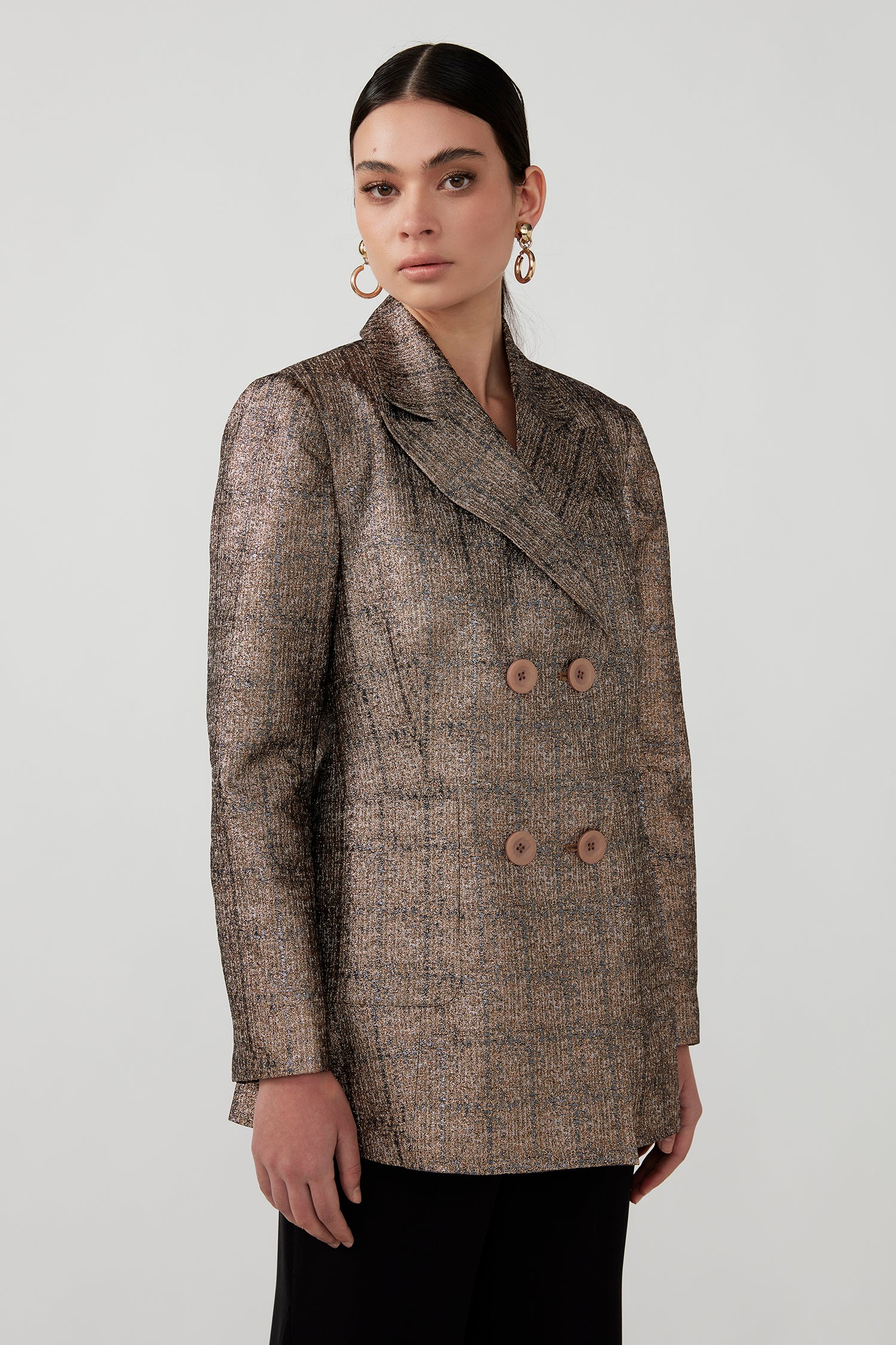 ZARINA BLAZER - GOLD