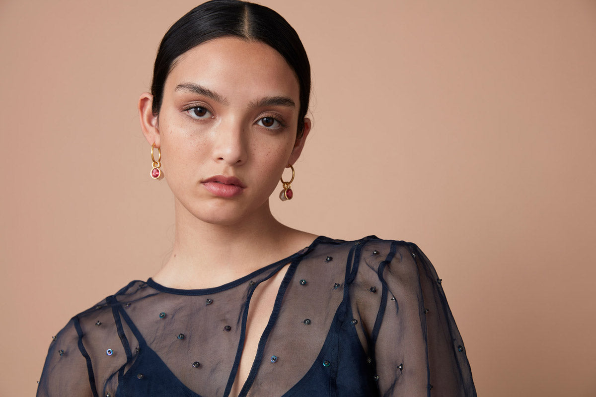 ZORA EMBELLISHED MAXI DRESS-DEEP BLUE