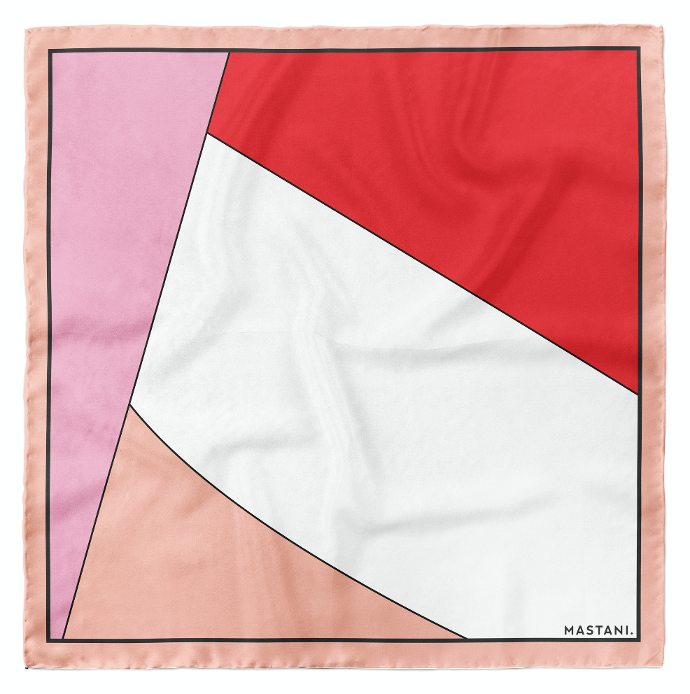 Silk Peachy Pocket Square