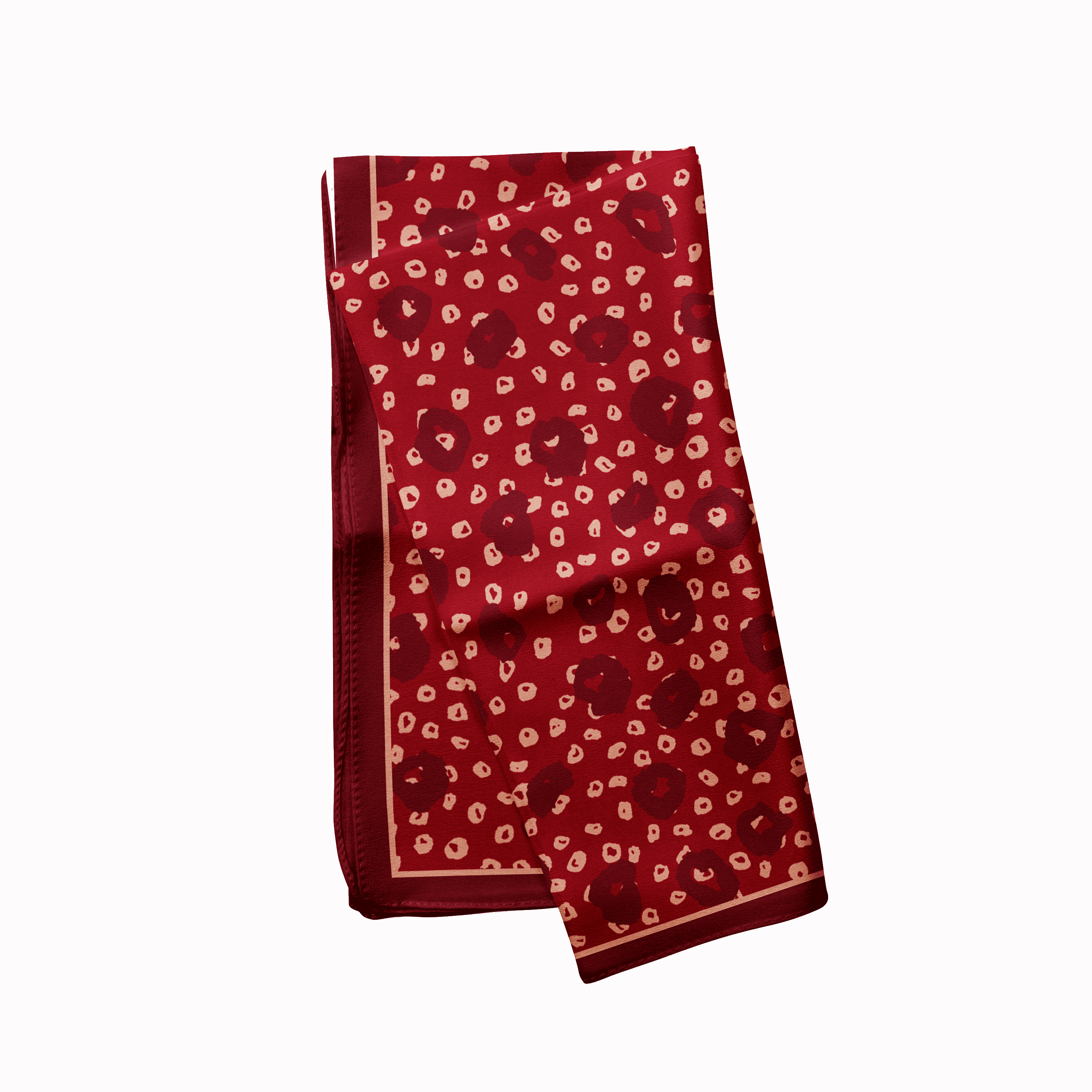 Silk Brown Leopard Pocket Square