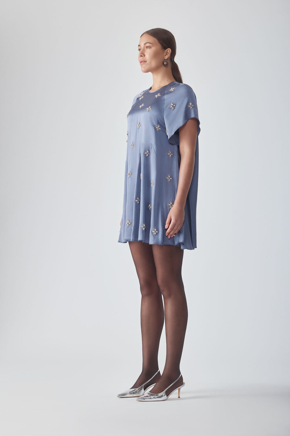 UMA MINI DRESS - PERIWINKLE