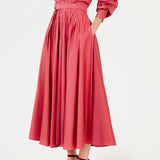 AMINA SWING SKIRT - BERRY
