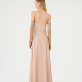 ARINI SILK SLIP - NUDE