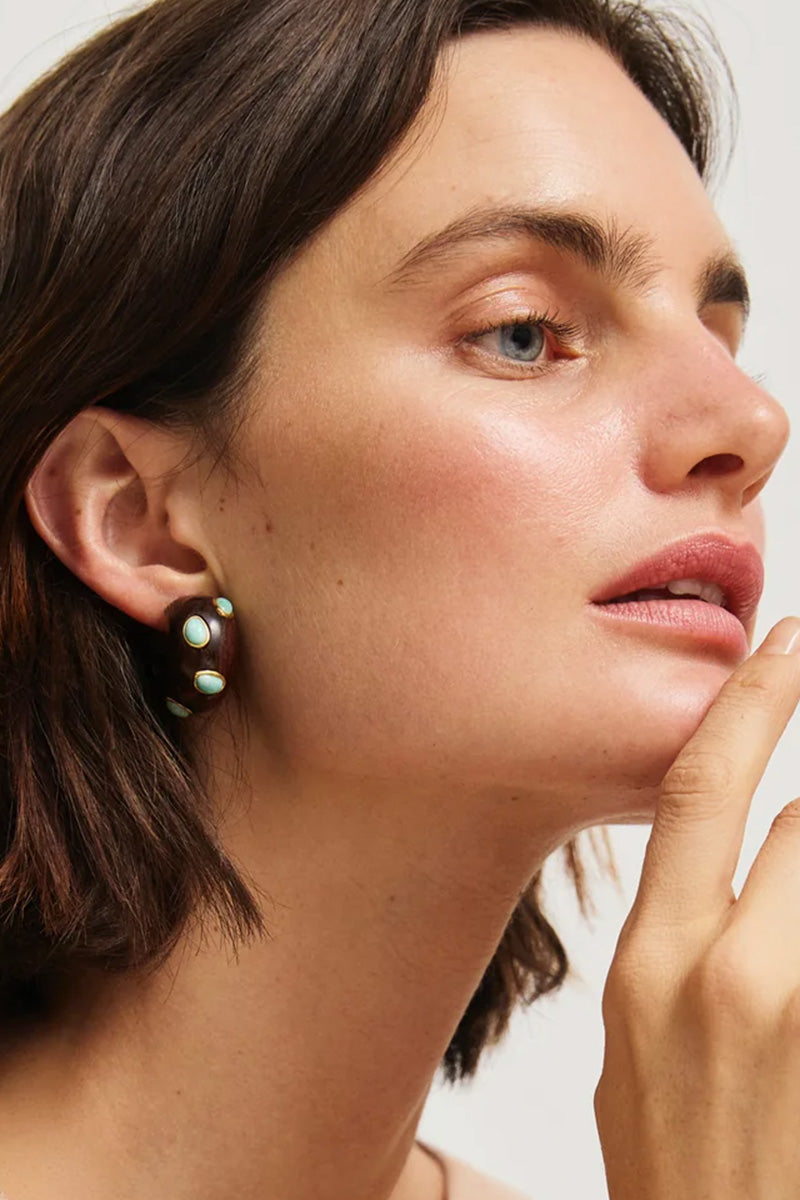 ACACIA EARRINGS IN AMAZONITE