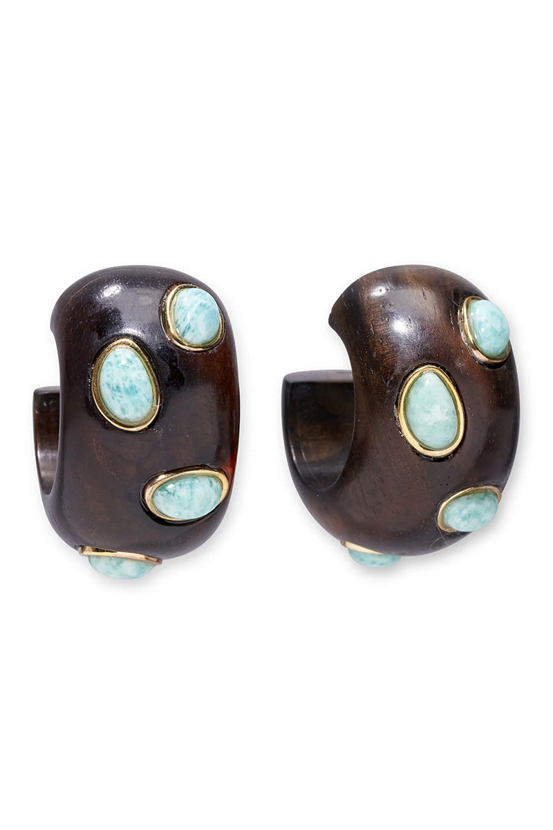 ACACIA EARRINGS IN AMAZONITE