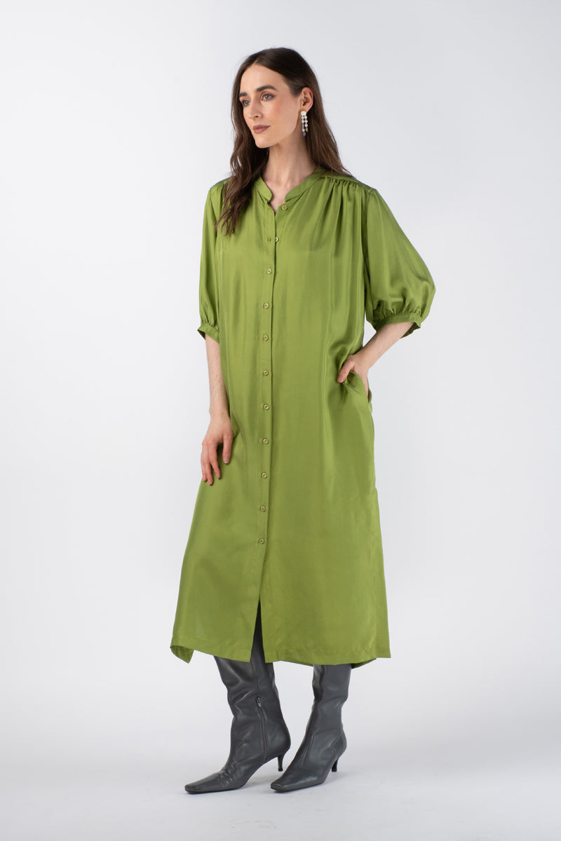 NANI SHIRT DRESS - CITRON