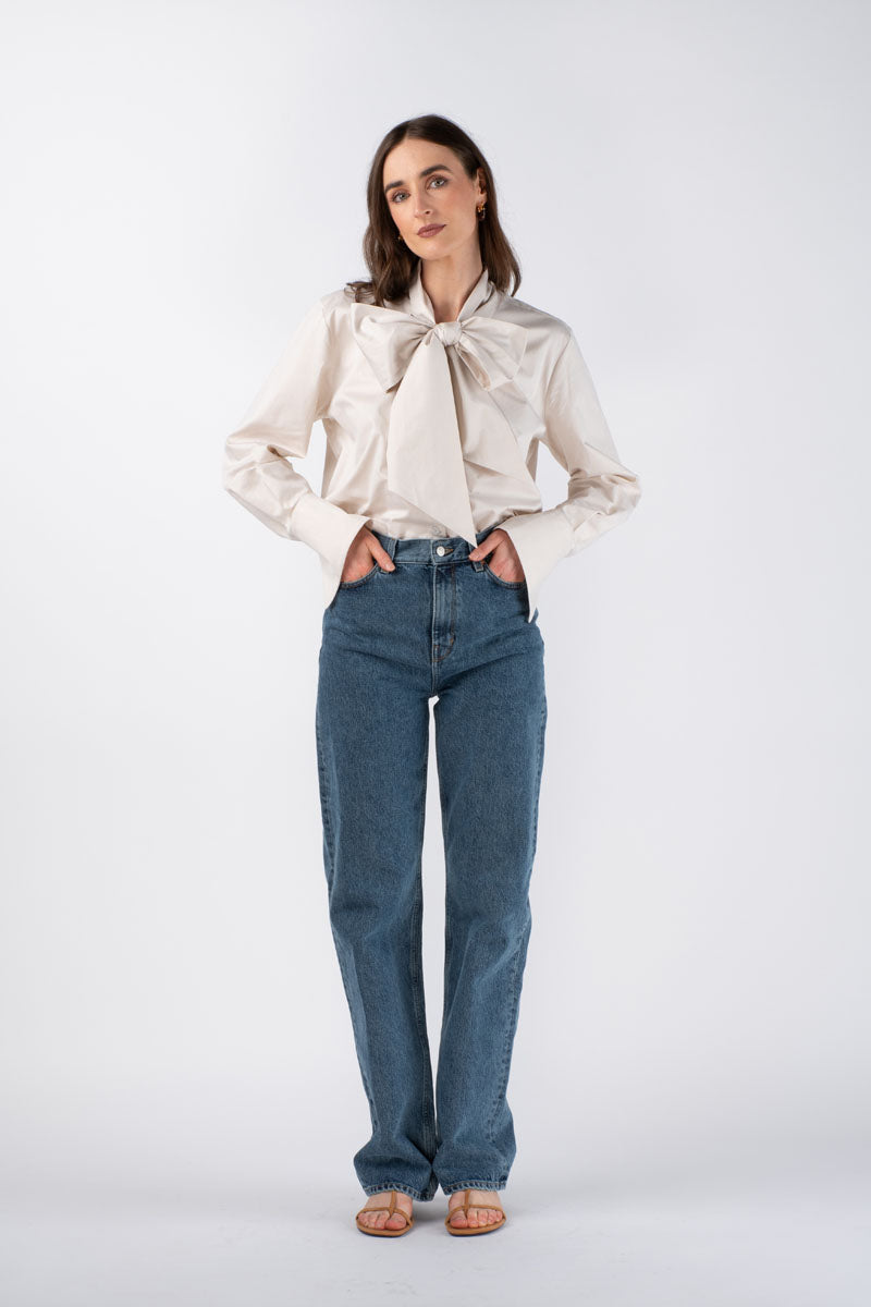 RIDA COTTON SHIRT - IVORY