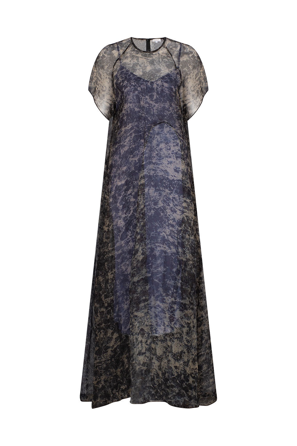 UMA MAXI DRESS-ROSE PETAL PRINT