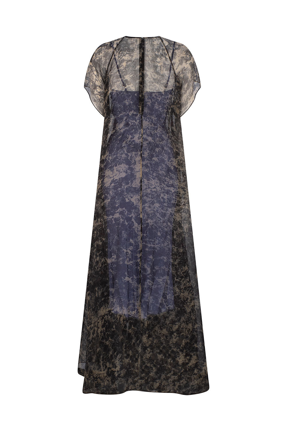 UMA MAXI DRESS-ROSE PETAL PRINT
