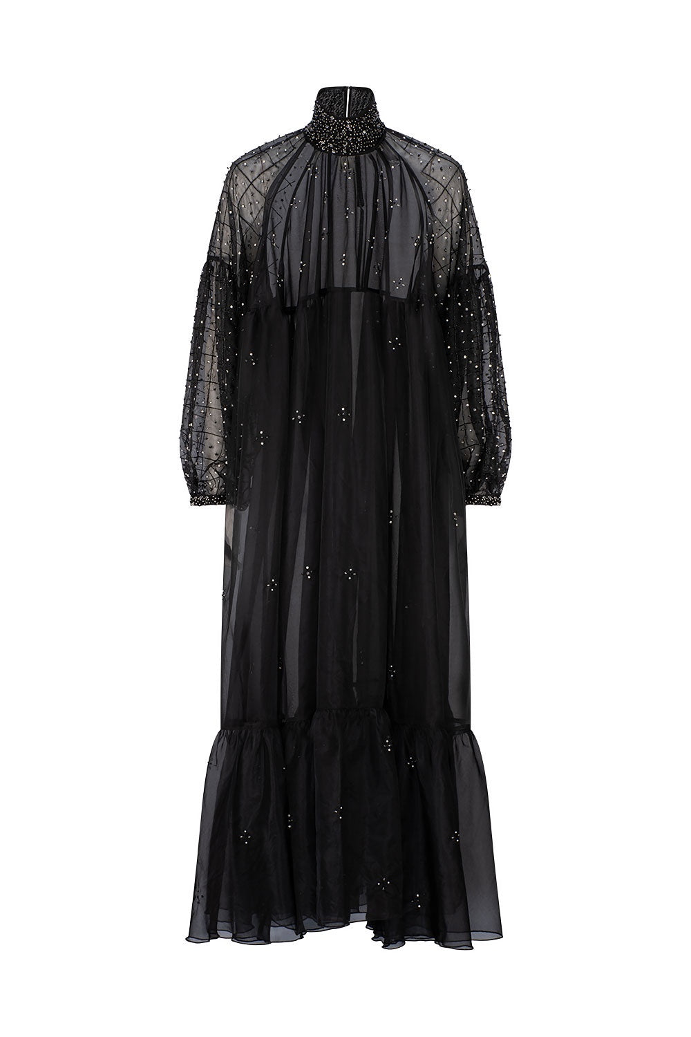 AYAF EMBELLISHED DRESS - NOIR