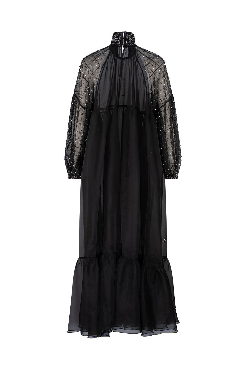 AYAF EMBELLISHED DRESS - NOIR
