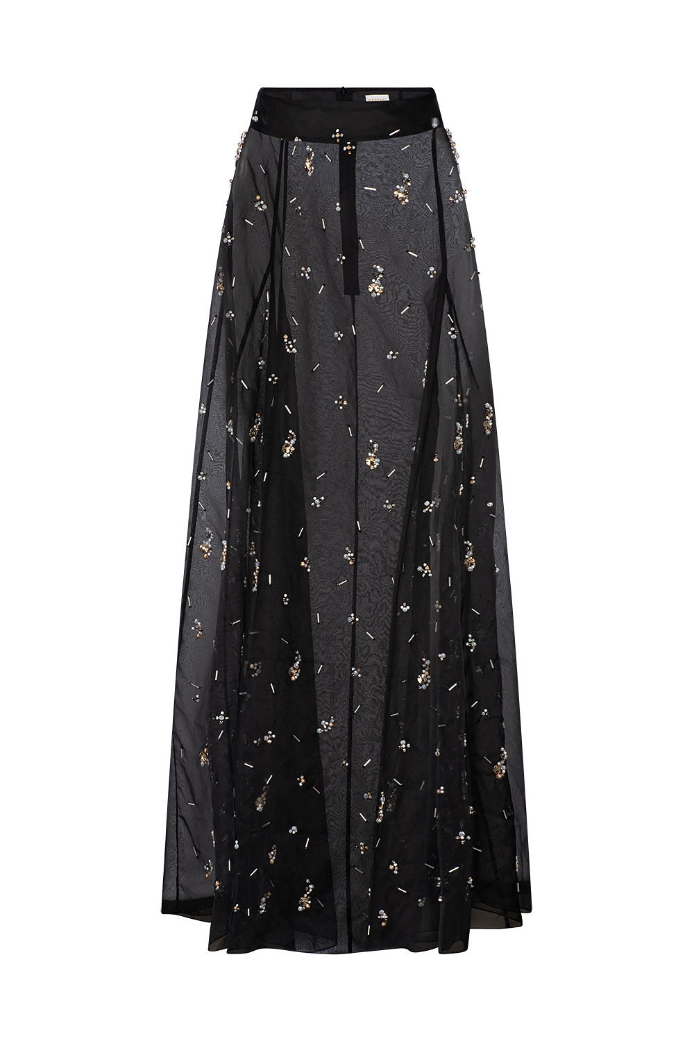 FREYA EMBELLISHED SKIRT - NOIR
