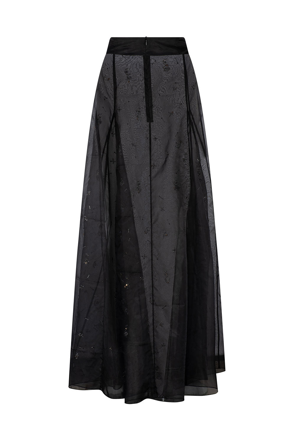 FREYA EMBELLISHED SKIRT - NOIR