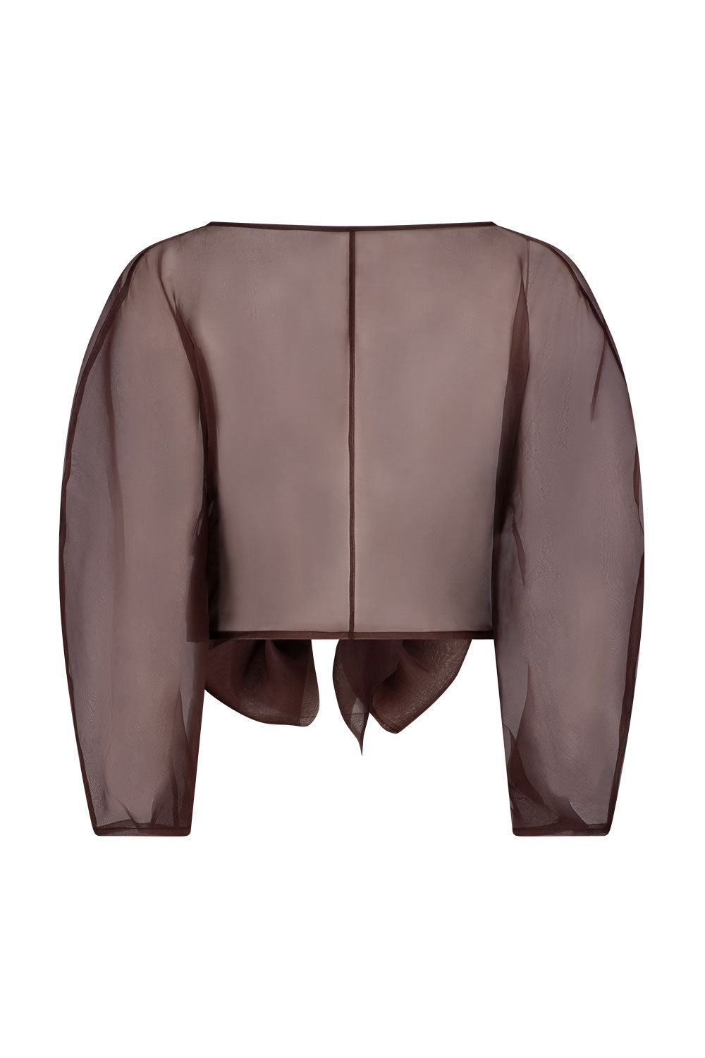 ROOHI ORGANZA TOP - GANACHE