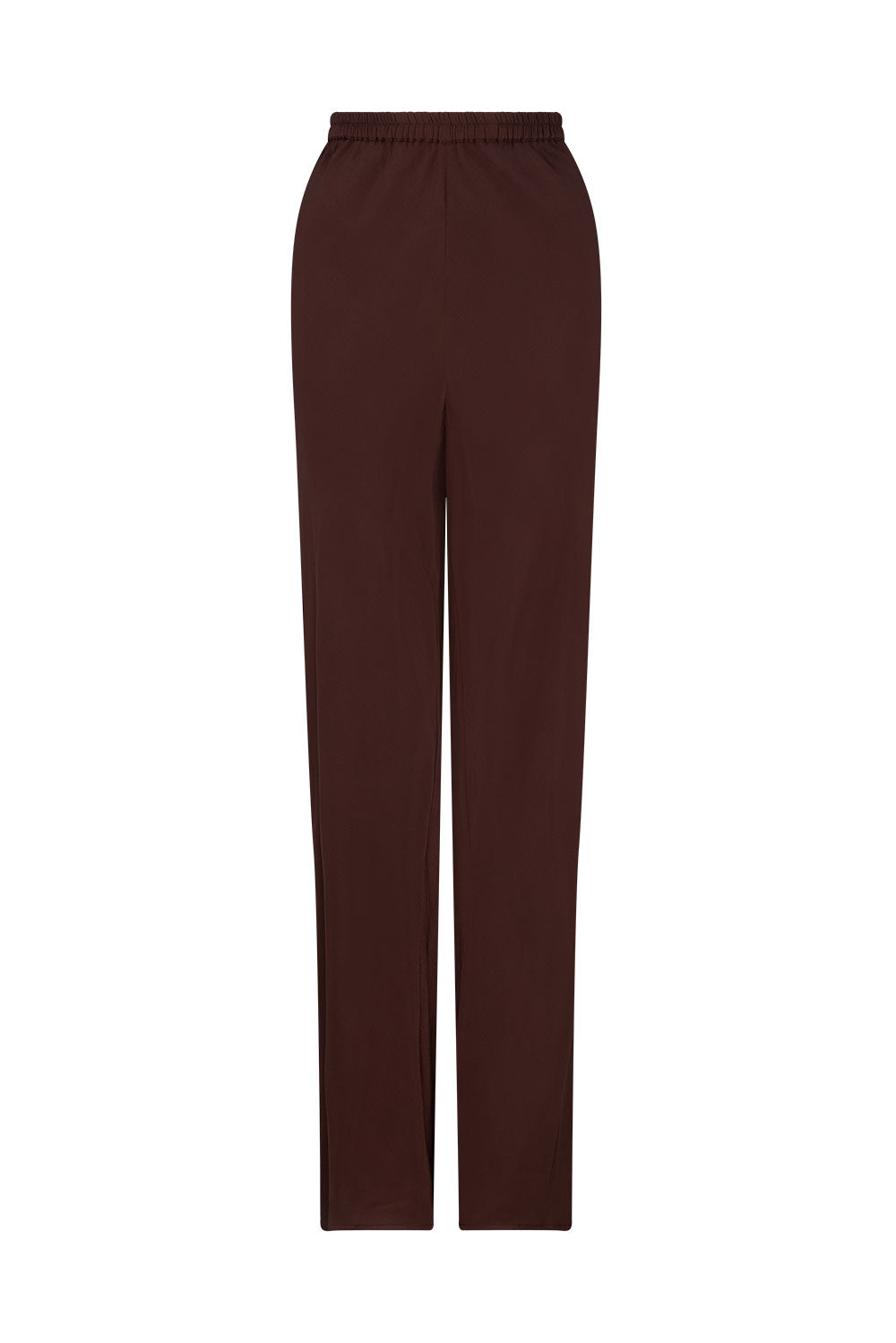 KAIA SILK PANT - GANACHE