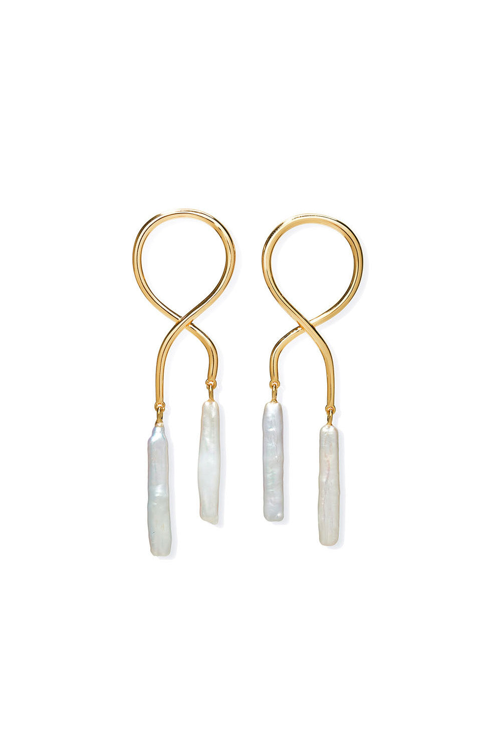 ETIENNE EARRINGS IN STICK PEARL