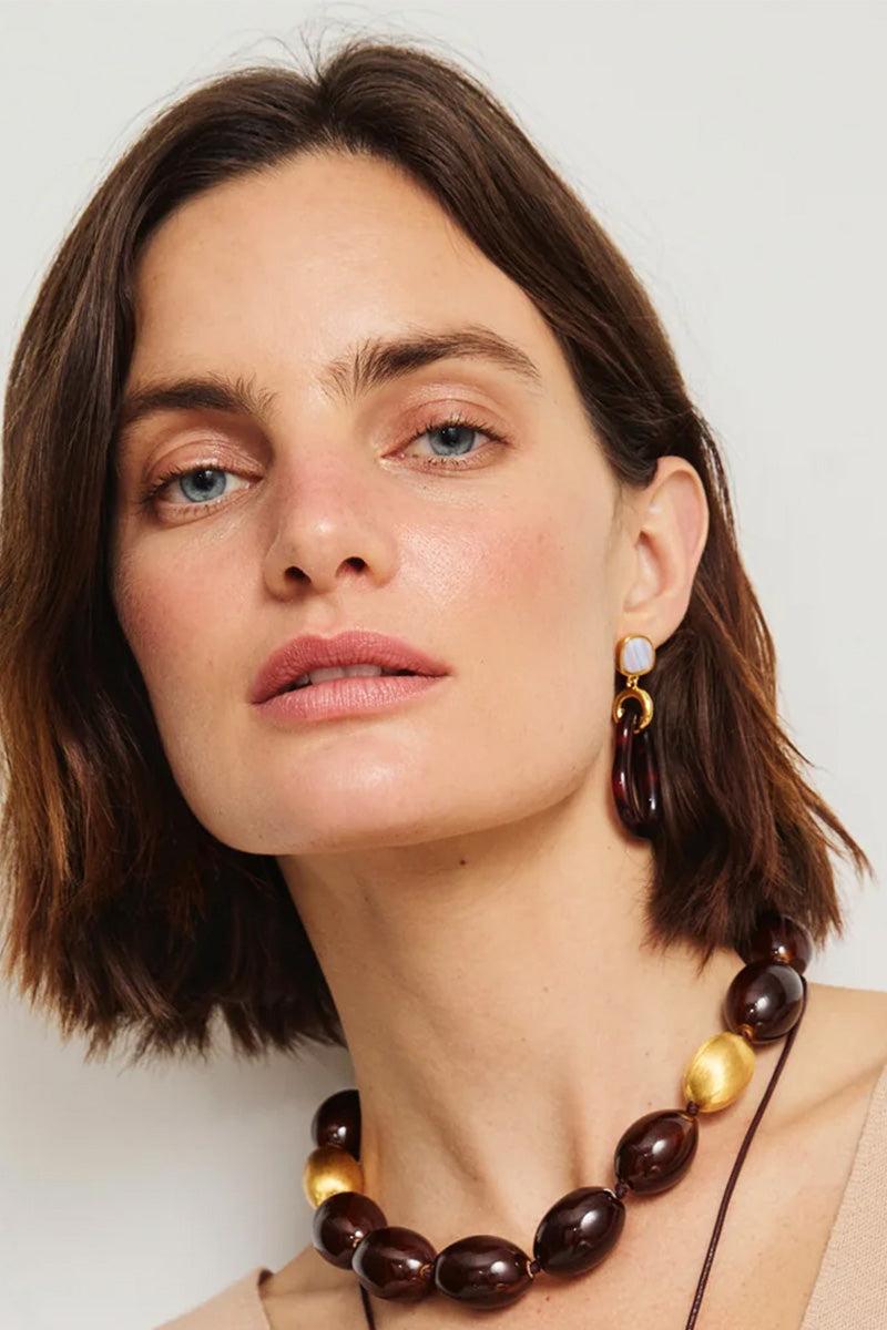 GALINA EARRINGS IN SANGRIA