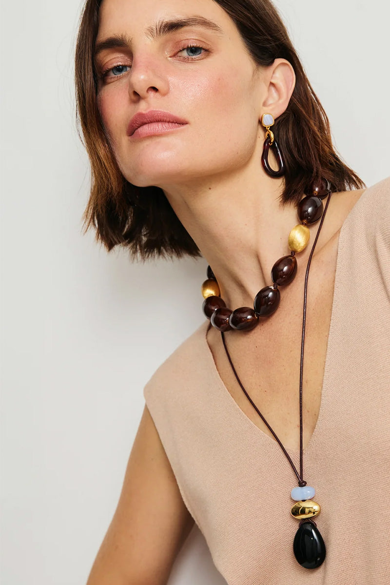 GALINA EARRINGS IN SANGRIA