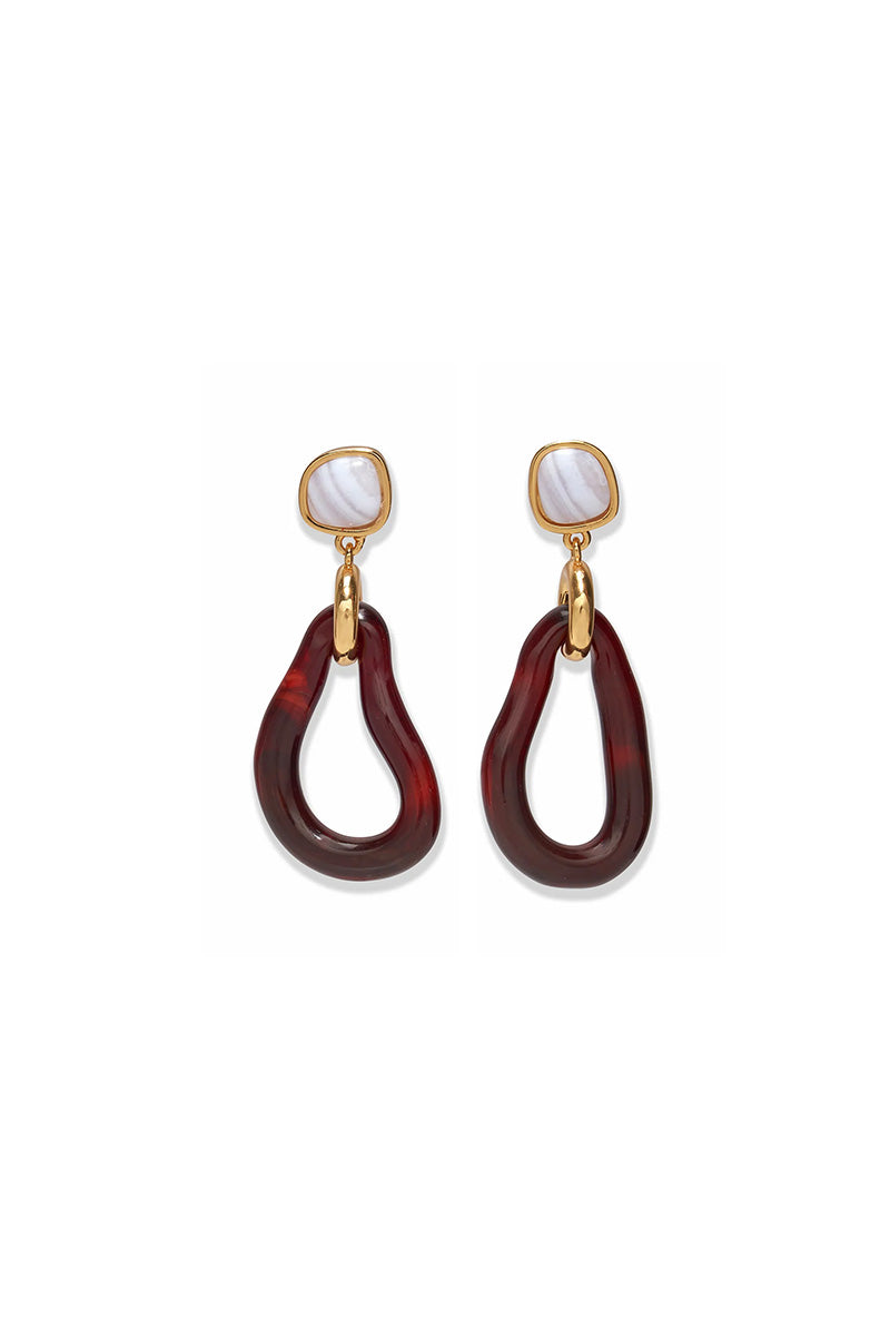 GALINA EARRINGS IN SANGRIA