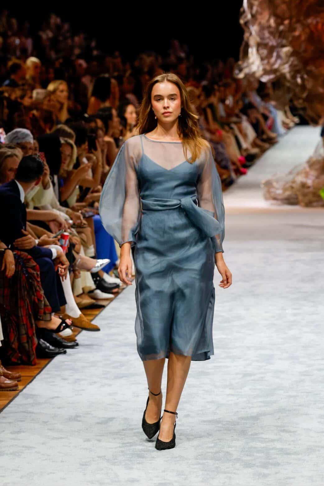 LIBA ORGANZA DRESS - DUSK