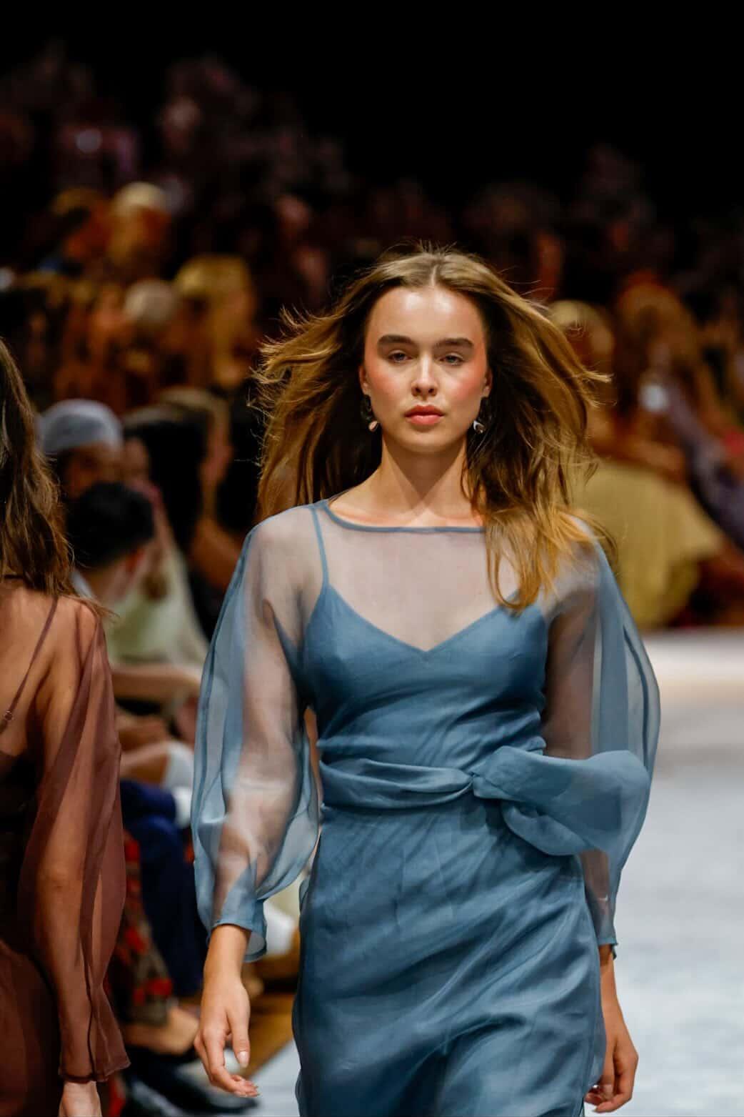 LIBA ORGANZA DRESS - DUSK