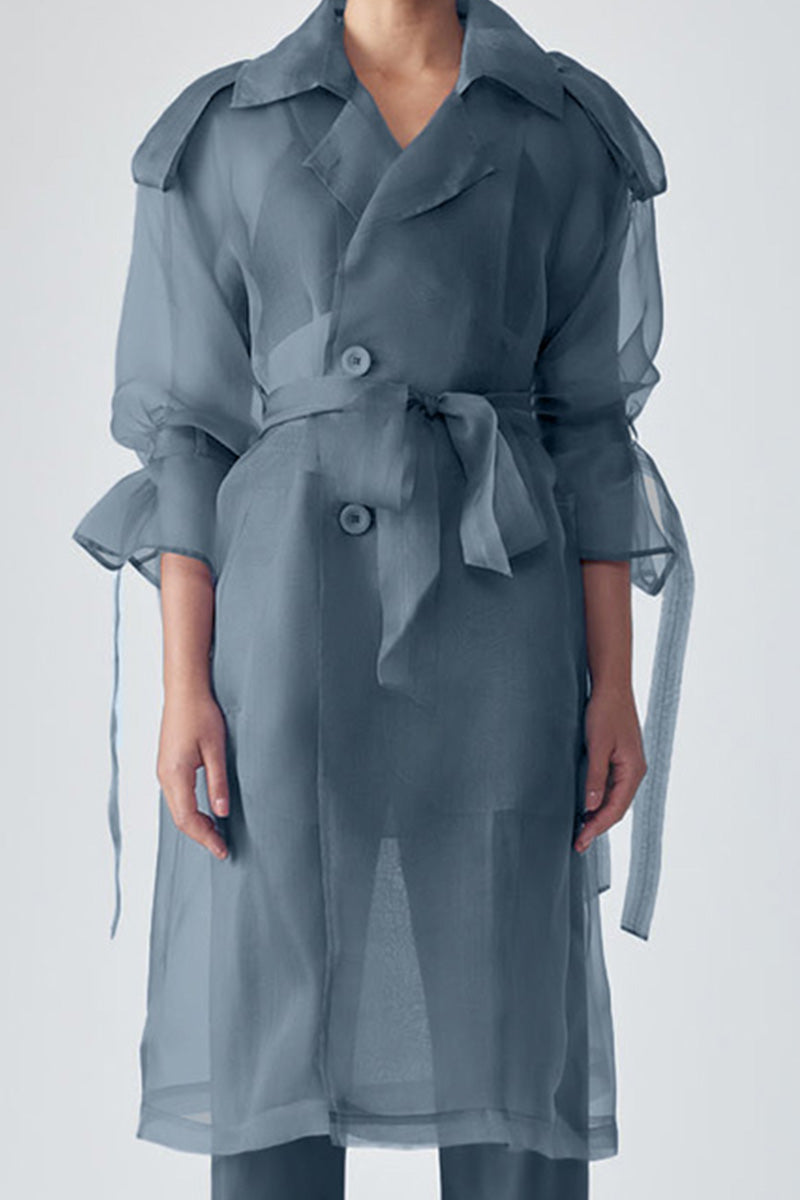 JANNAT ORGANZA TRENCH - DUSK