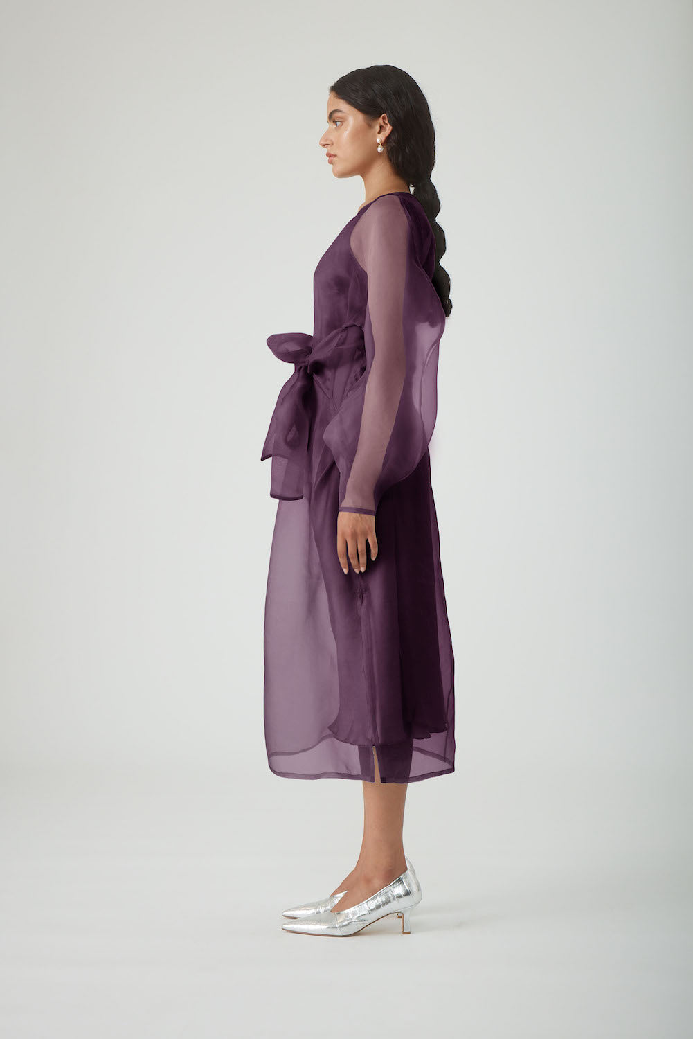 LIBA DRESS - AUBERGINE