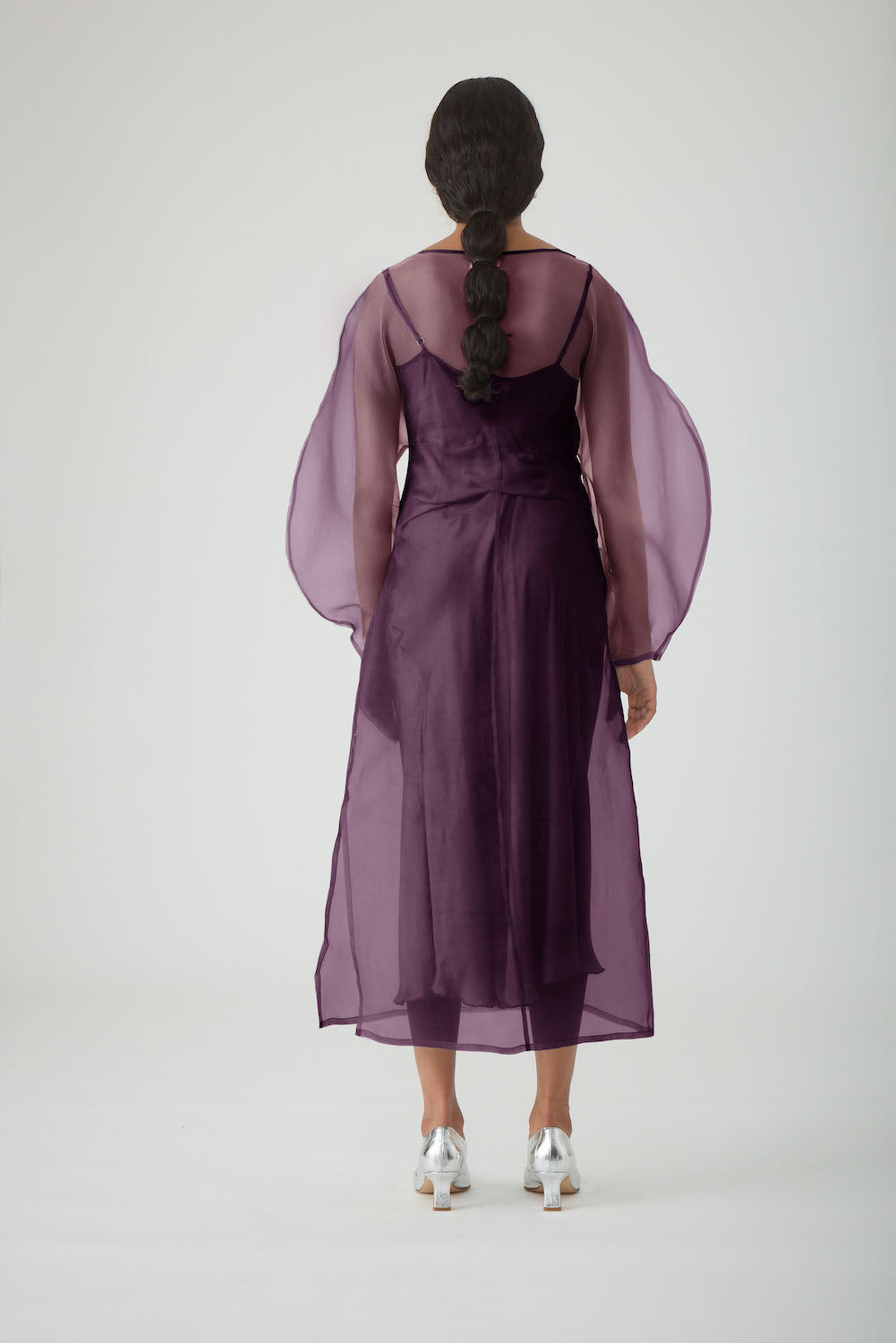 LIBA DRESS - AUBERGINE