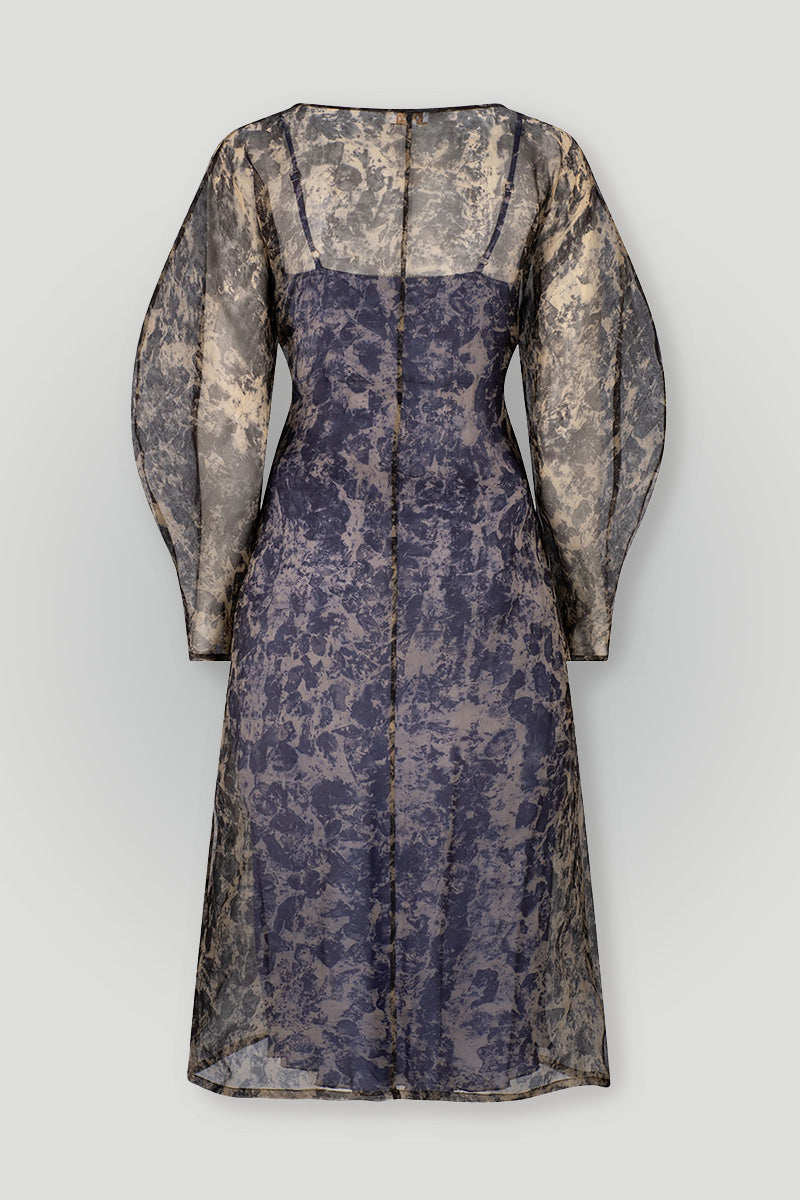LIBA DRESS - ROSE PETAL PRINT