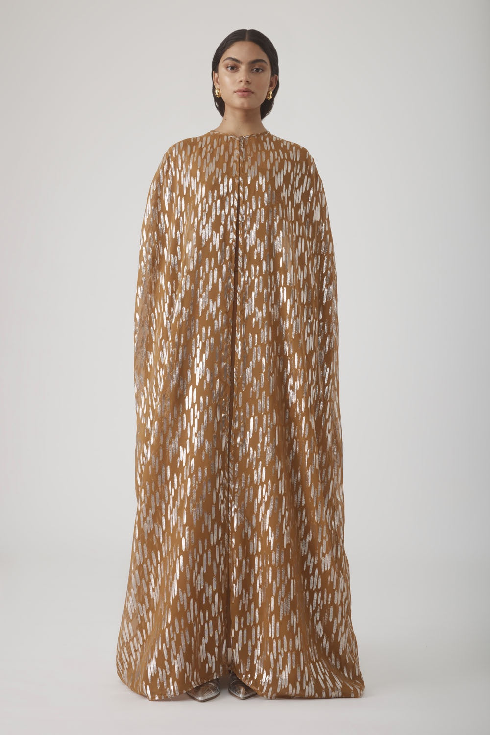 MASTANI MAXI CAPE - METALLIC RUST