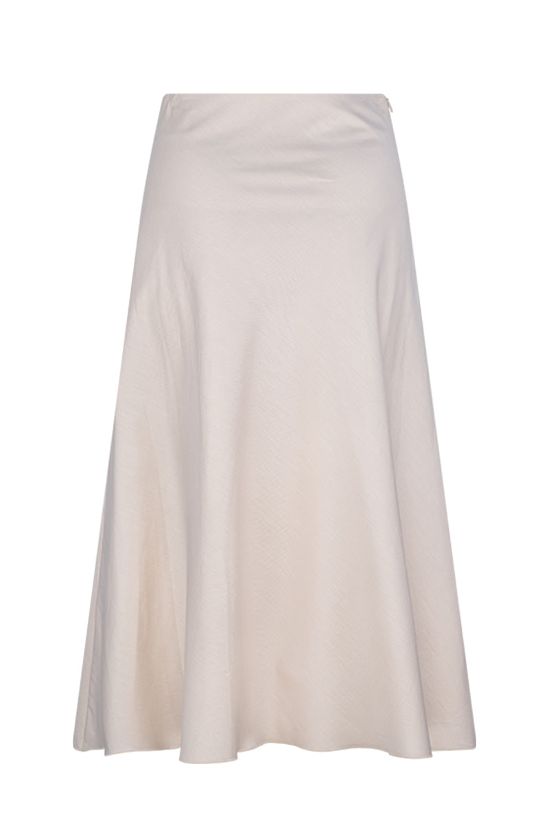 NILOFER COTTON SKIRT - IVORY