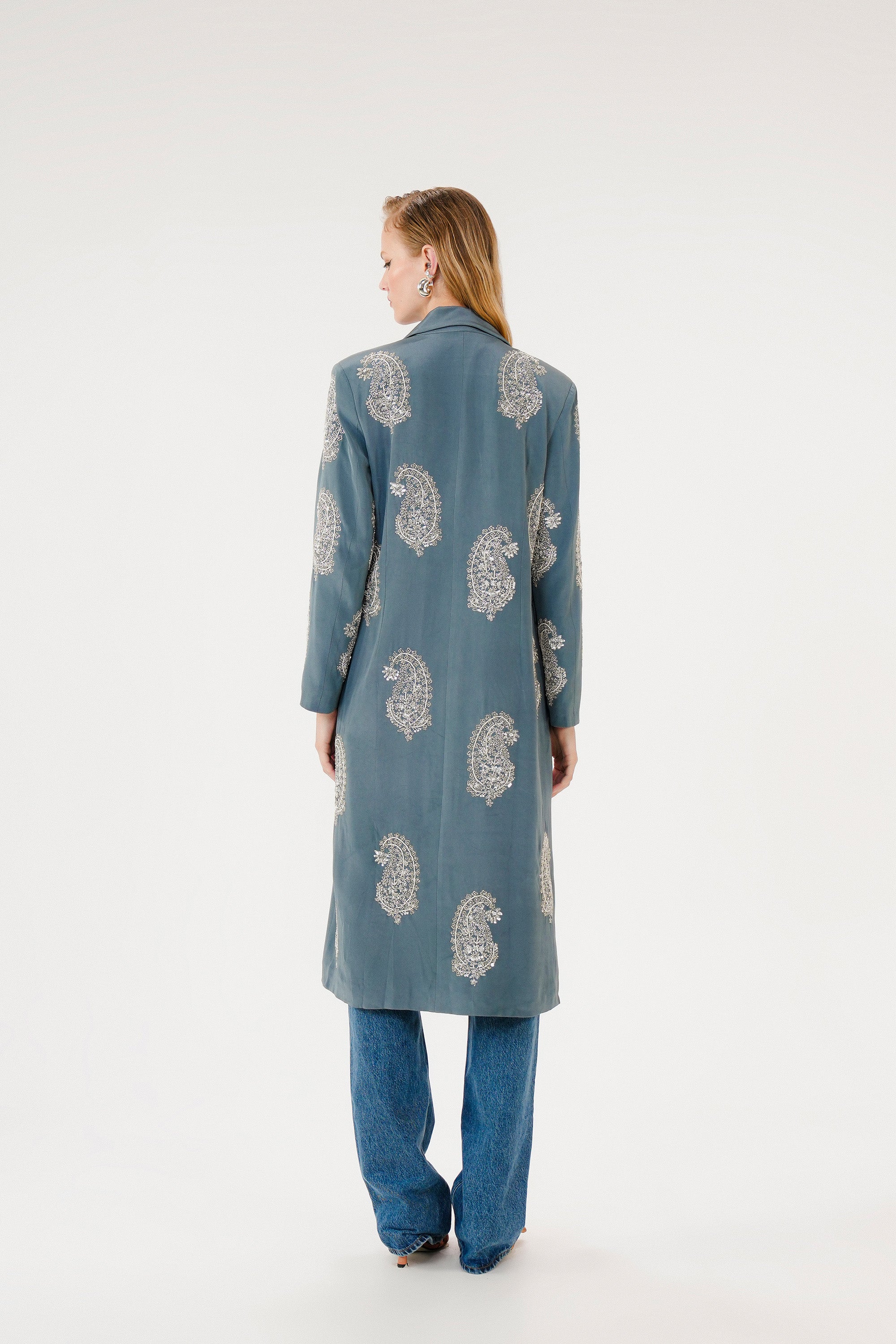 ORNATE PAISLEY COAT - DUSK