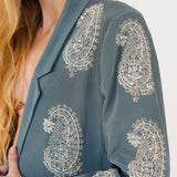 ORNATE PAISLEY COAT - DUSK