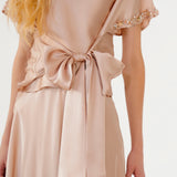 RANI EMBELLISHED TOP - NUDE