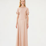 RANI EMBELLISHED TOP - NUDE