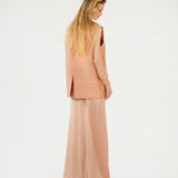REEZ SILK GILET - NUDE