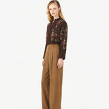 SHAAM BEADED JACKET - GANACHE