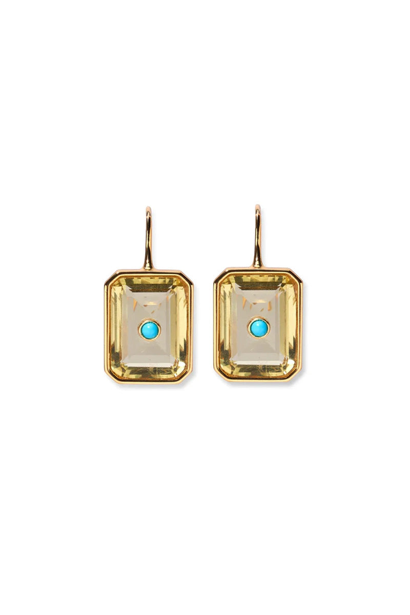 TILE EARRINGS IN PINEAPPLE