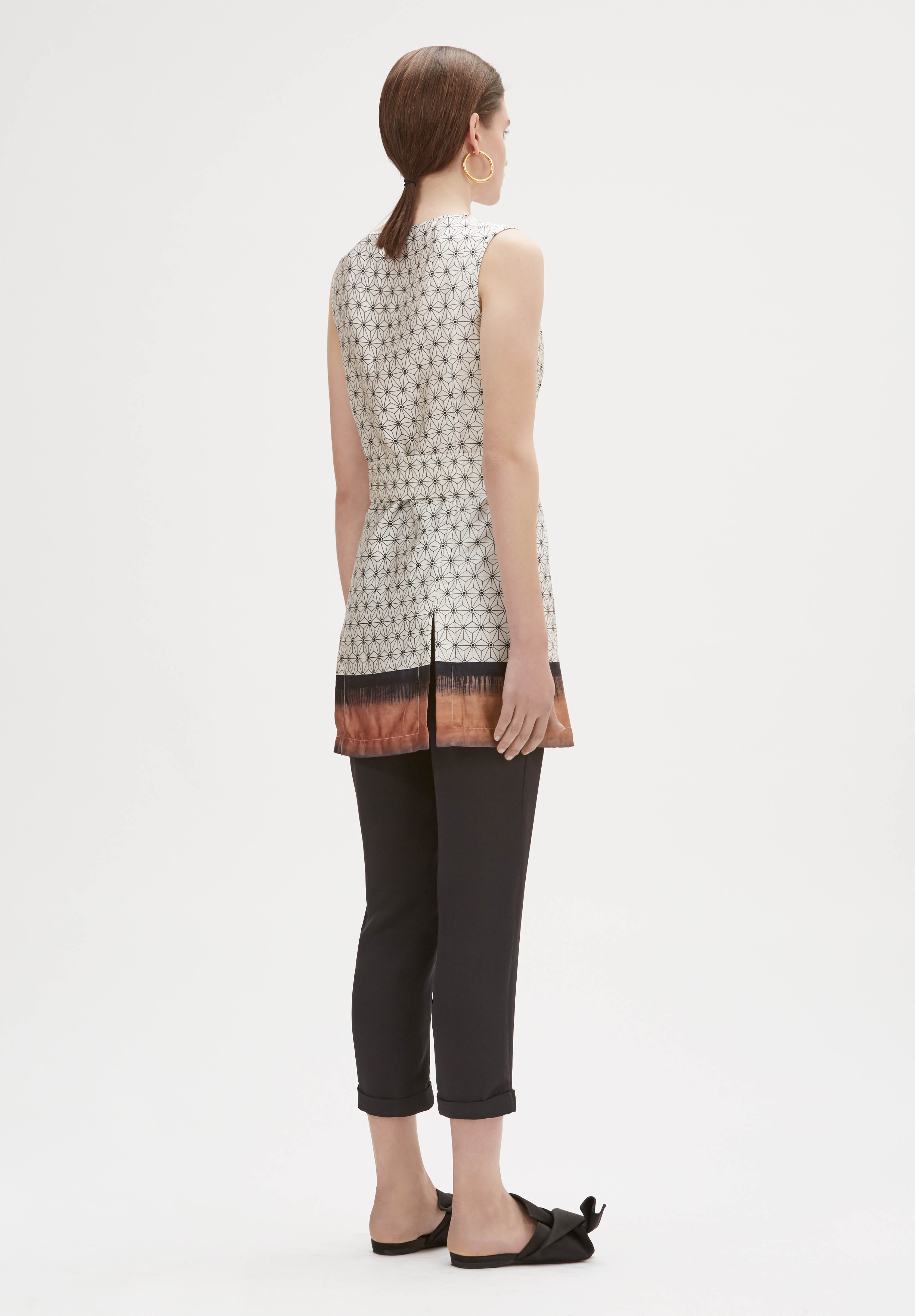 Rabab handprinted Tunic top