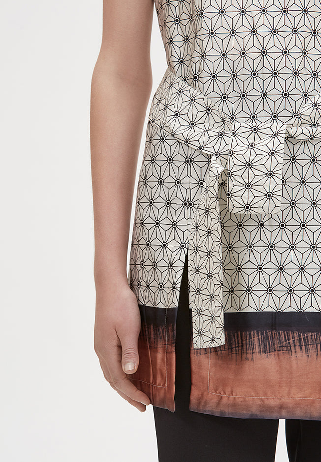 Rabab handprinted Tunic top