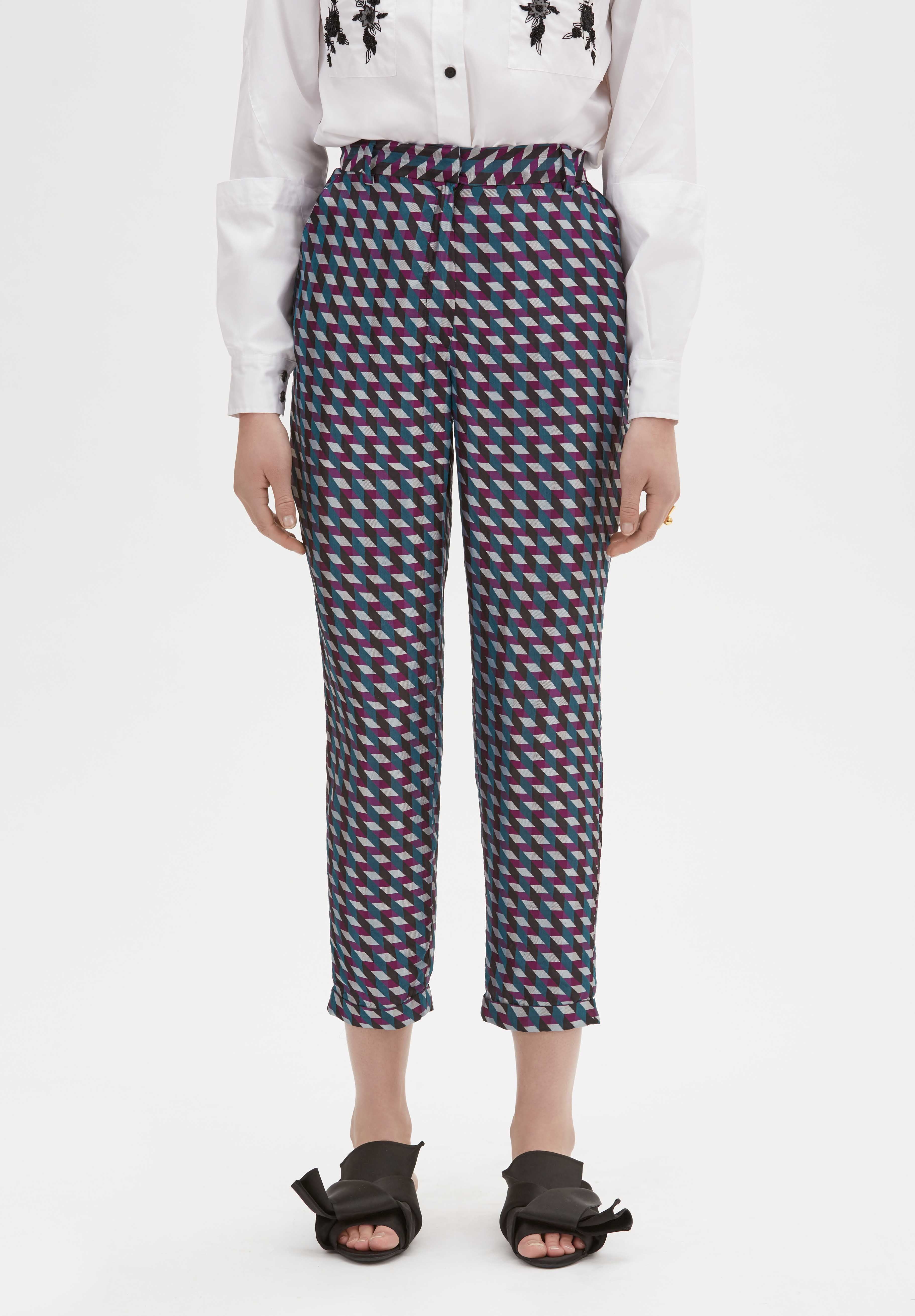 Izza handloomed slim pants