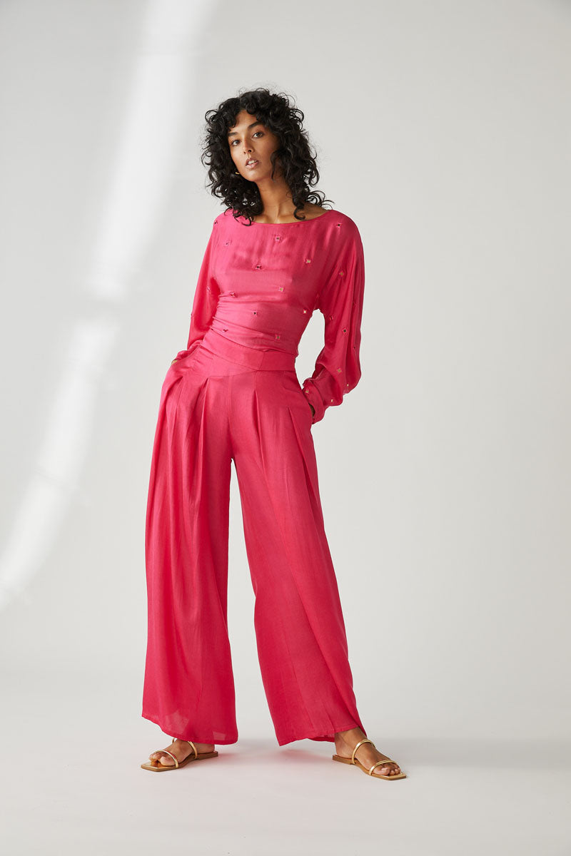 SUFIA PANTS - MAGENTA