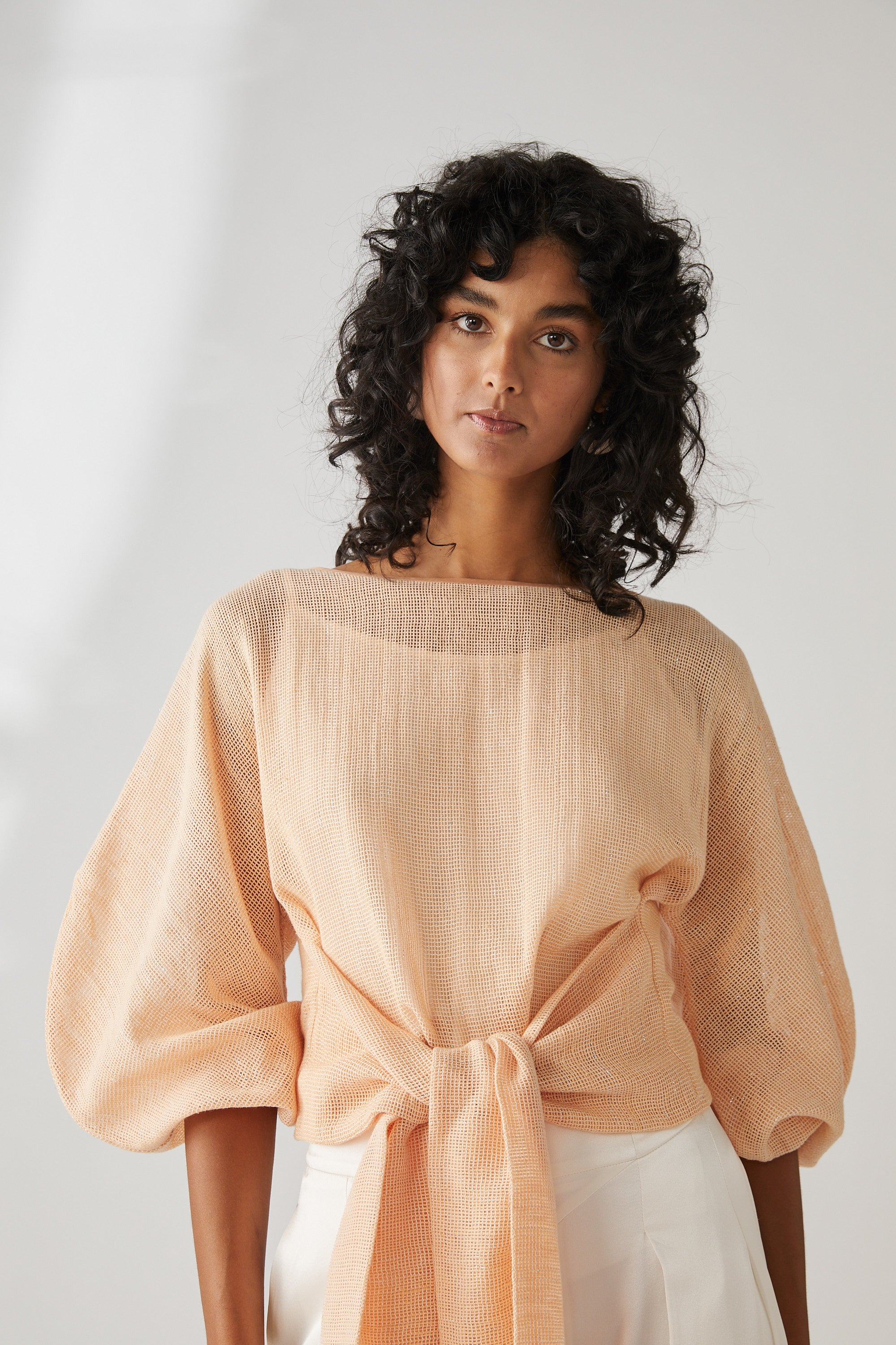 ZAIN WRAP TOP - SHERBET